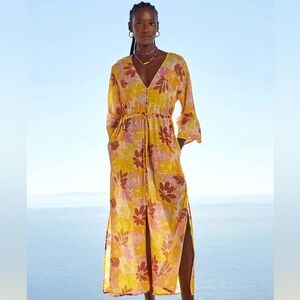 Xirena Mykah Dress in the Pink/Lemonade print size small like new
